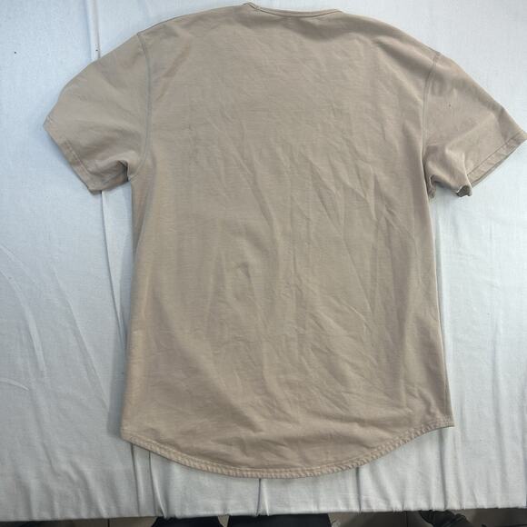 BYLT Drop Cut S/S Lux Shirt Men XL Brown Stretch Performance Workout Outdoor - Picture 3 of 7
